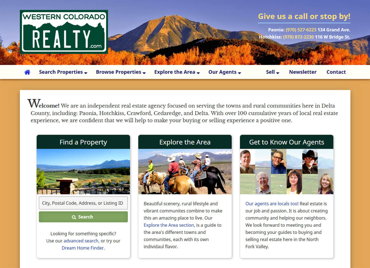 Western Colorado Realty.com Website